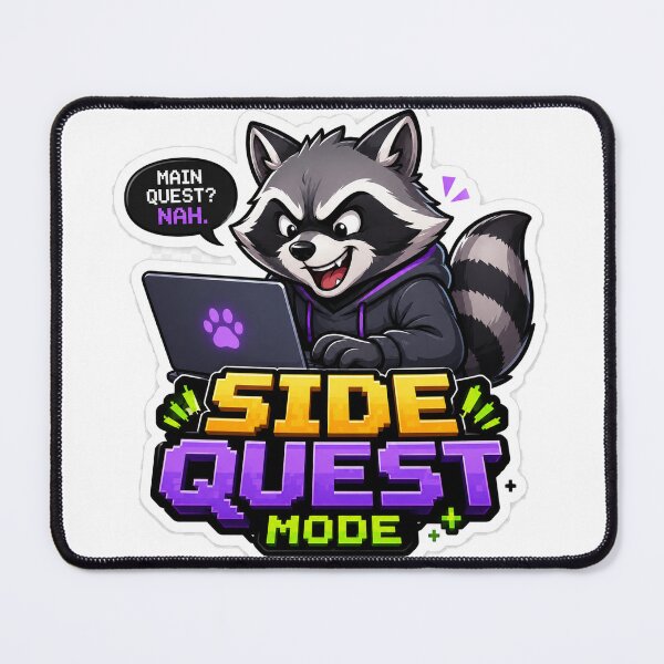 Item preview, Side Quest Mode Raccoon designed and sold by Raphaiel.