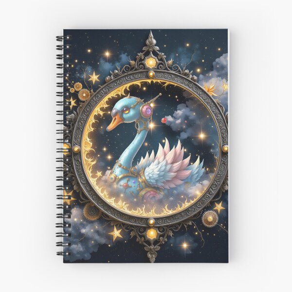 Item preview, Celestial Clockwork Swan – Dreaming Beyond the Stars designed and sold by nicky2342.