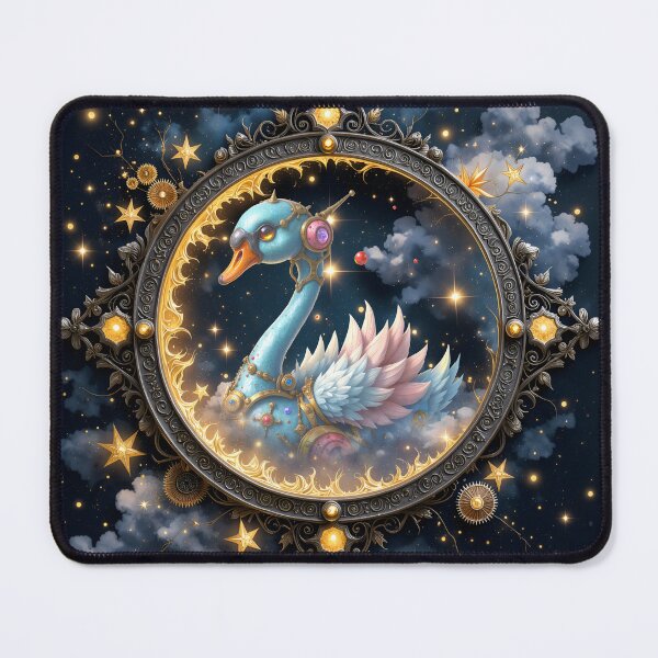Item preview, Celestial Clockwork Swan – Dreaming Beyond the Stars designed and sold by nicky2342.