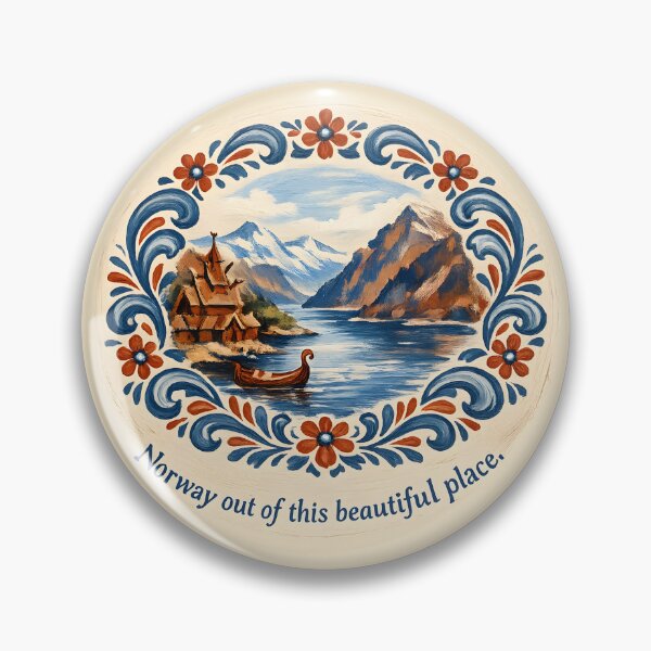 Item preview, Norway Out of This Beautiful Place designed and sold by KungPowUnicorn.