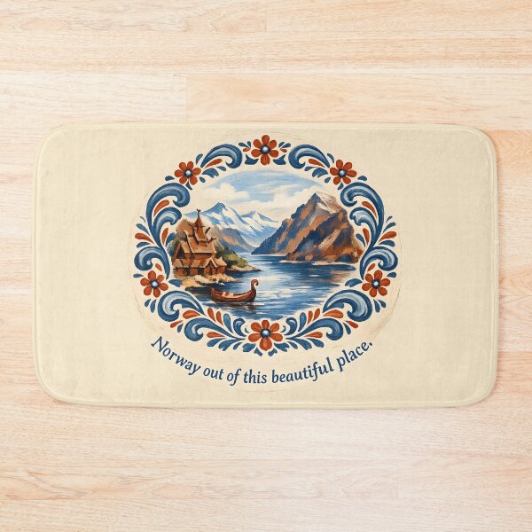 Item preview, Norway Out of This Beautiful Place designed and sold by KungPowUnicorn.