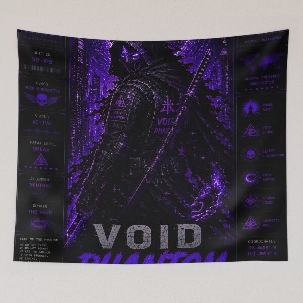 Item preview, Void Phantom (Series 9) - Cyberpunk Interstellar Stealth Operative Art designed and sold by RiteshCenter.