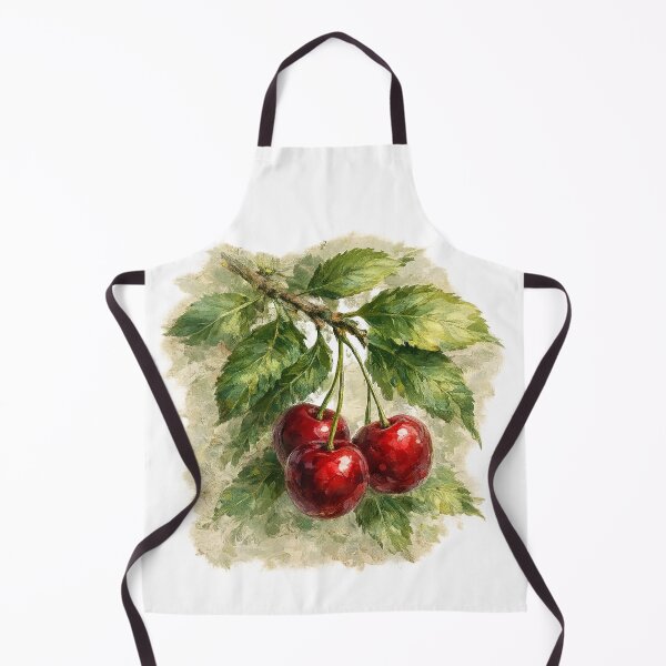 Item preview, Vintage Cherry Botanical Watercolor Illustration designed and sold by Backsay.