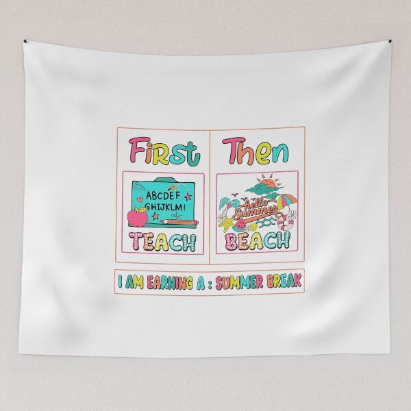 Item preview, First Teach Then Beach Summer Break Motivation designed and sold by TokyoAyashi.