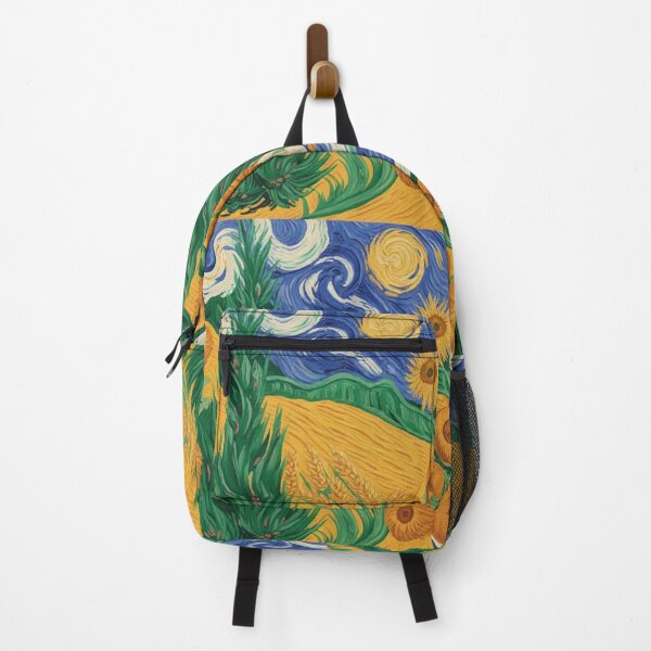 Item preview, Van Gogh Inspired Sunflower Field Pattern | Vibrant Post-Impressionist Seamless Repeat designed and sold by Midnight Veil Designs.