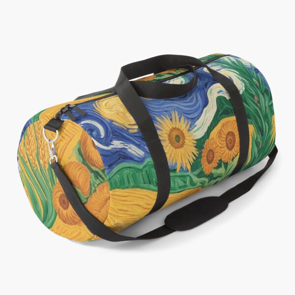 Item preview, Van Gogh Inspired Sunflower Field Pattern | Vibrant Post-Impressionist Seamless Repeat designed and sold by Midnight Veil Designs.