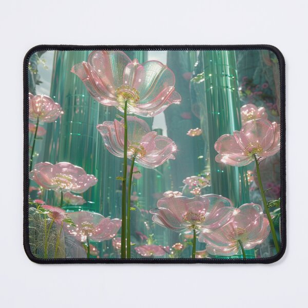Item preview, Emerald Glass Blossoms designed and sold by LUMINOUS GARDEN STUDIO.