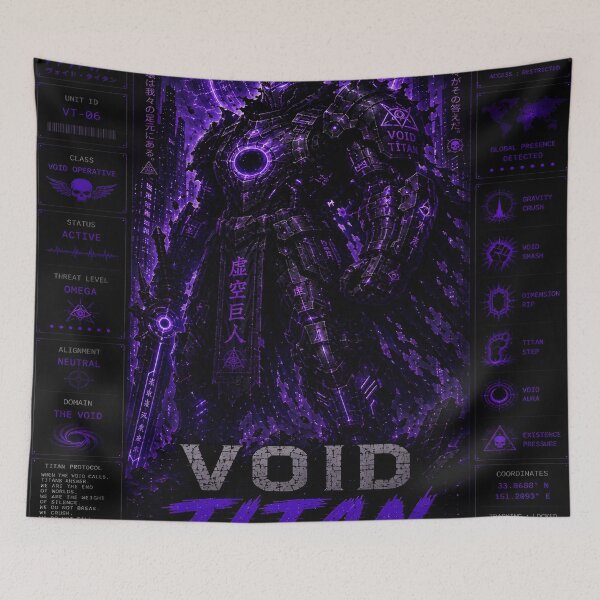 Item preview, Void Titan (Series 9) - Cyberpunk Interstellar Colossal Mecha Robot Art designed and sold by RiteshCenter .
