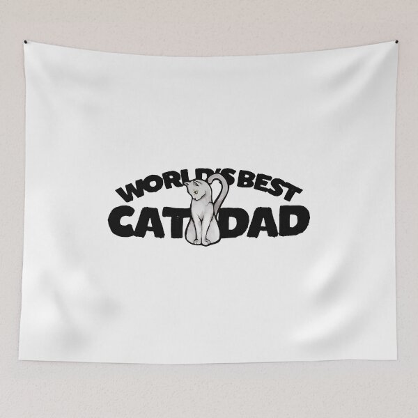 Item preview, WORLD'S BEST CAT DAD Text Graphic W Cat designed and sold by StranHabesre51.