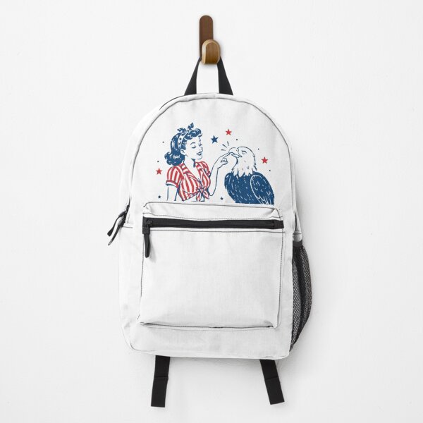 Item preview, Vintage Boop USA Girl and Eagle Funny Patriotic designed and sold by PmindHalow.