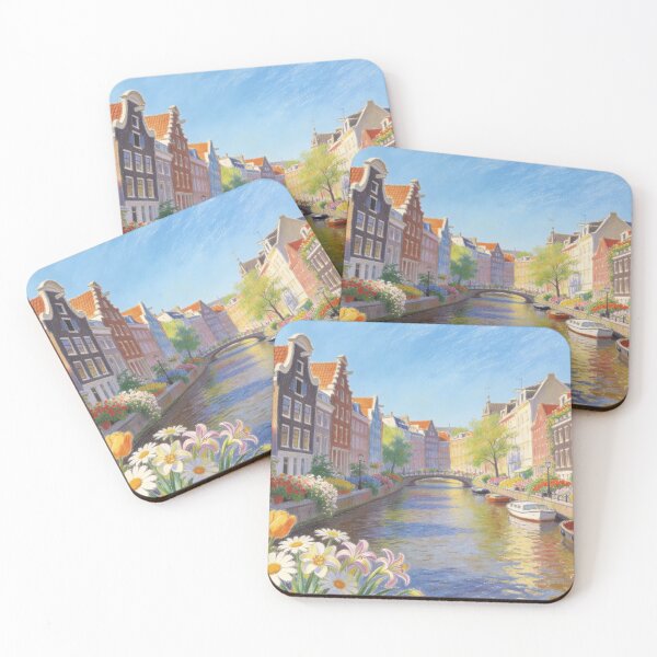 Item preview, Tulip Reflections Along Amsterdam Canals designed and sold by BlareBlare.