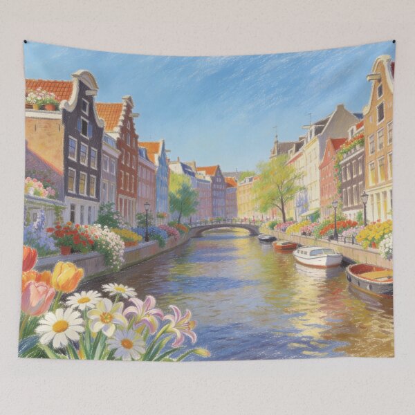 Item preview, Tulip Reflections Along Amsterdam Canals designed and sold by BlareBlare.