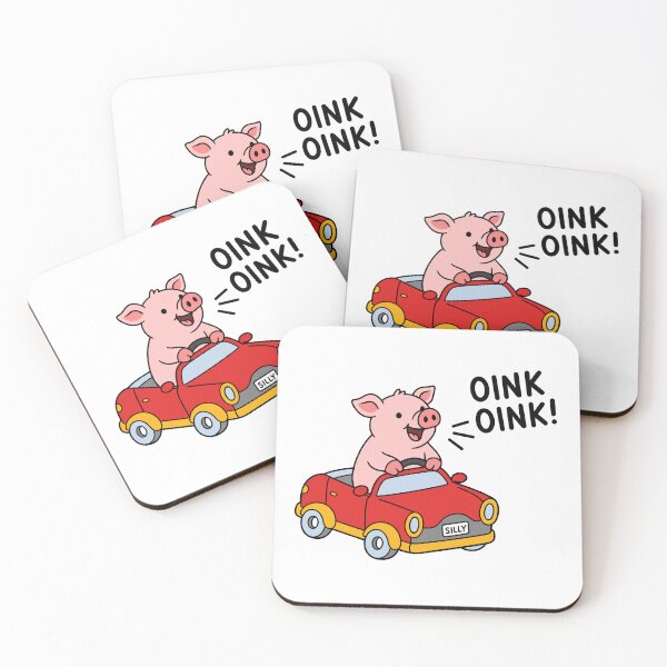 Item preview, Silly Pig Oink Oink Cartoon designed and sold by teeperfect.