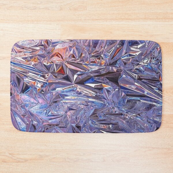 Item preview, Holographic Crumpled Foil Iridescent Metallic Crystal Texture designed and sold by LYAN-STORE.