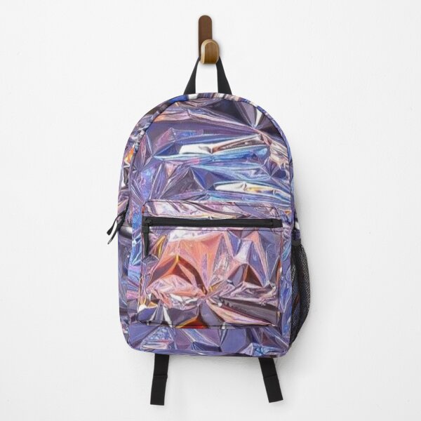 Item preview, Holographic Crumpled Foil Iridescent Metallic Crystal Texture designed and sold by LYAN-STORE.