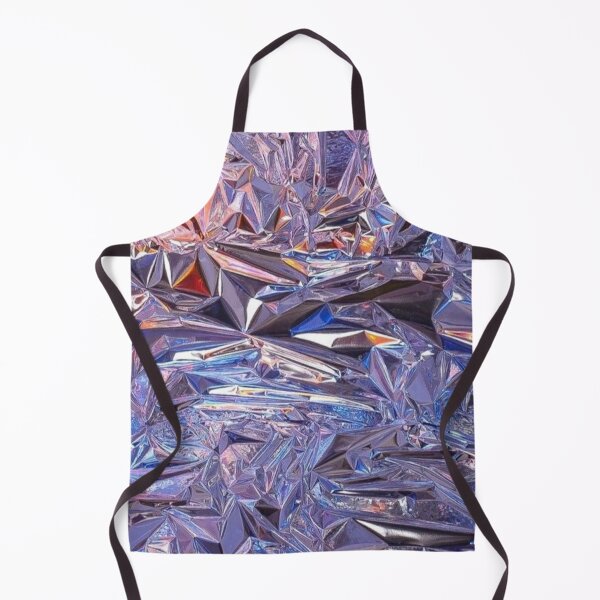 Item preview, Holographic Crumpled Foil Iridescent Metallic Crystal Texture designed and sold by LYAN-STORE.