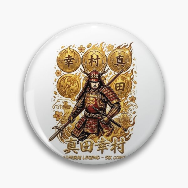 Item preview, Golden Samurai Legend - Lucky Coins of Fortune & Sanada Yukimura designed and sold by SAMURAI-KAMON.