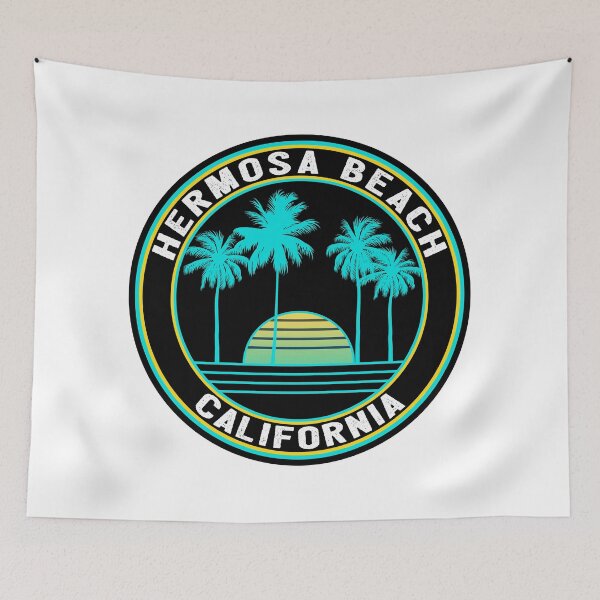 Item preview, HERMOSA BEACH CALIFORNIA SURF OCEAN SURFING SURFER SURFBOARD  designed and sold by DESTINATIONS DECAL.