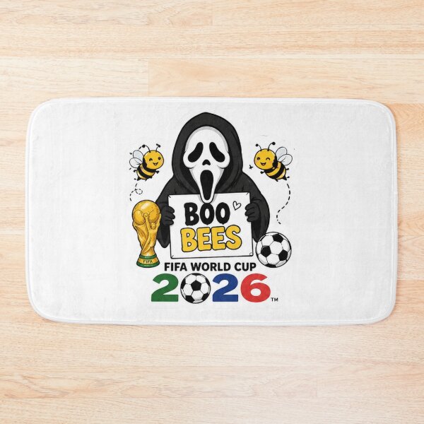 Item preview, “Not all heroes wear capes. Some wear ghost faces and buzz BOO BEES! ??”  “FIFA World Cup 2026 × BOO BEES – the sweetest (and spookiest) collab ever.” designed and sold by Ulikedigital14.