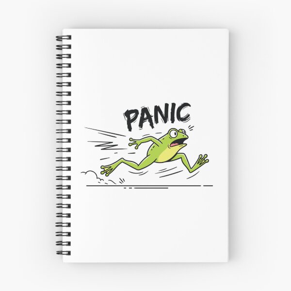 Item preview, Funny Panic Frog Social Anxiety Running Toad designed and sold by Scorviouz.