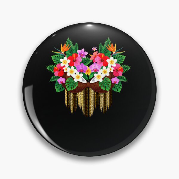 Item preview, Cute Hibiscus Coconut Bra Hawaii Summer Vacation Girls Women designed and sold by Littermin.