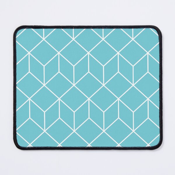 Item preview, Pastel Aqua Minimalist Isometric 3D Cube Pattern designed and sold by AjjimaJKM.