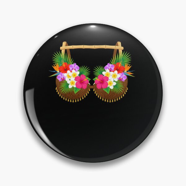 Item preview, Cute Hibiscus Coconut Bra Hawaii Summer Vacation Girls Women designed and sold by Littermin.