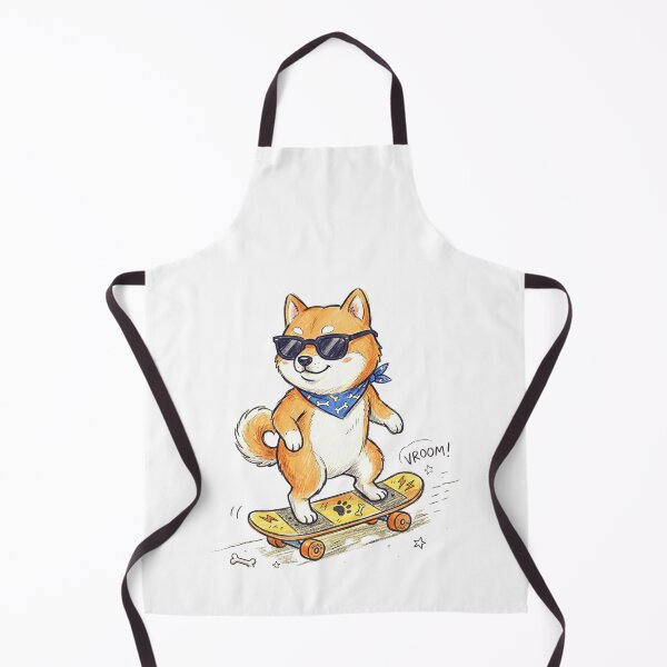 Item preview, Cool Skater Shiba Inu Dog Riding Skateboard Illustration designed and sold by TaiwanMemory.