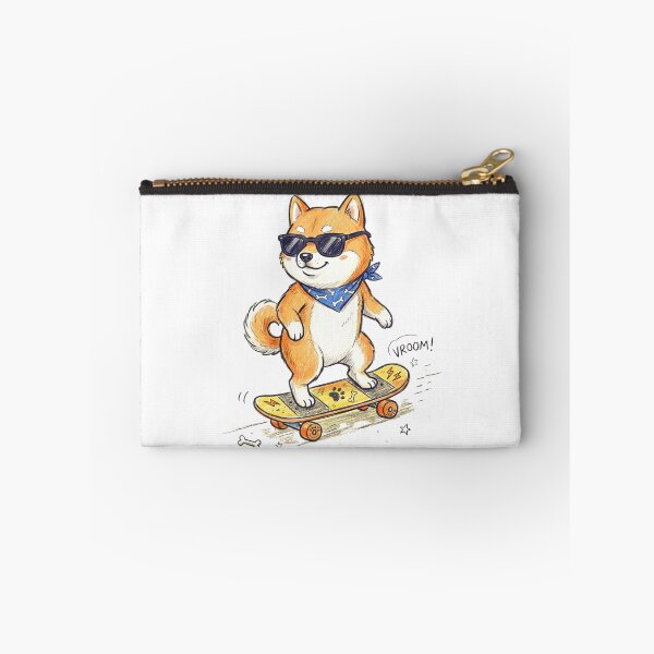 Item preview, Cool Skater Shiba Inu Dog Riding Skateboard Illustration designed and sold by TaiwanMemory.