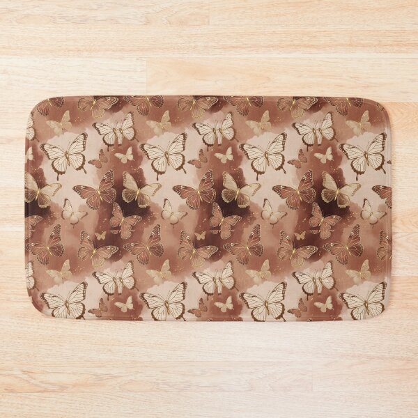 Item preview, Aesthetic Vintage Earth Tone Butterfly Seamless Pattern designed and sold by Hazelartdesign.