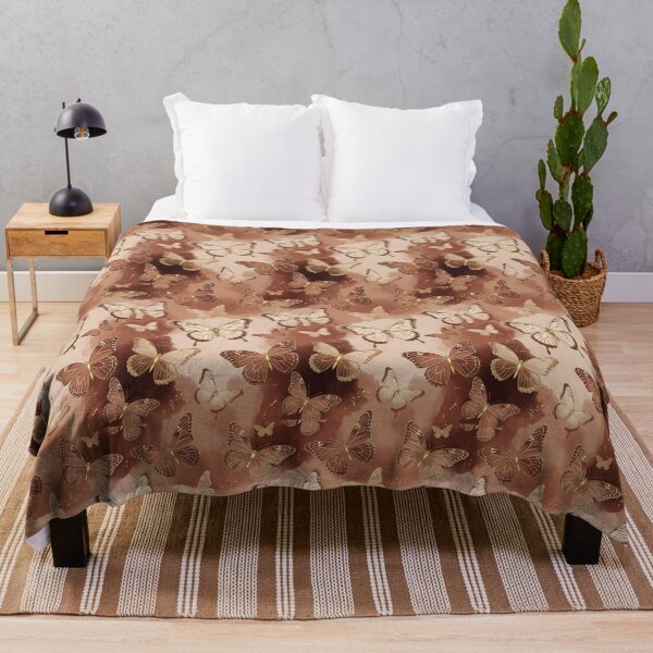 Item preview, Aesthetic Vintage Earth Tone Butterfly Seamless Pattern designed and sold by Hazelartdesign.