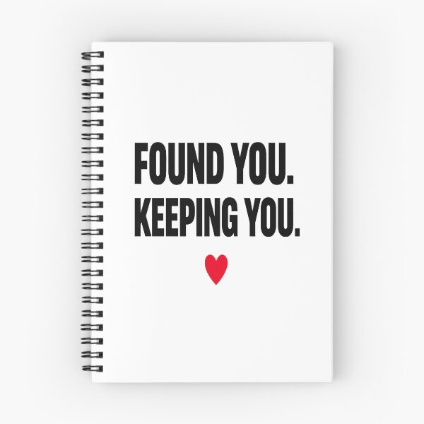 Artikelvorschau, Ich habe dich gefunden und behalte dich – Minimalistisches romantisches Liebeszitat entworfen und verkauft von Lovestickerco.