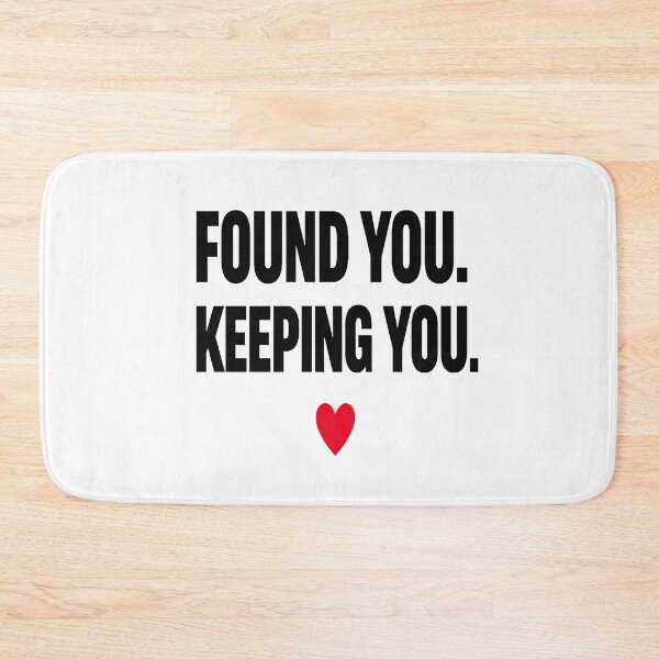 Item preview, Found You Keeping You – Minimalist Romantic Love Quote designed and sold by Lovestickerco.