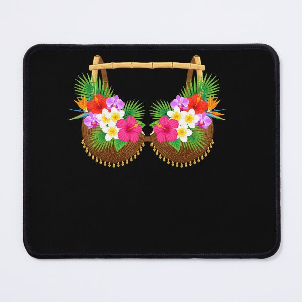 Item preview, Cute Hibiscus Coconut Bra Hawaii Summer Vacation Girls Women designed and sold by Littermin.