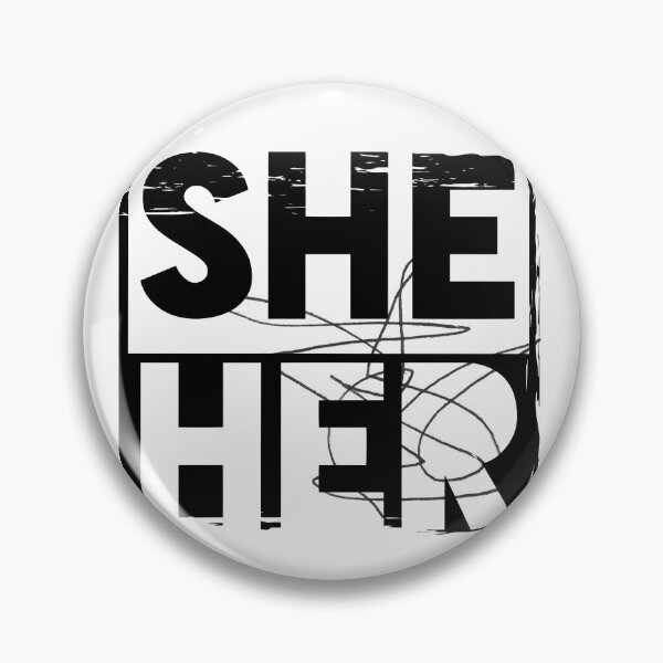 Item preview, Grunge Pronouns - She/Her designed and sold by ghoulkind.