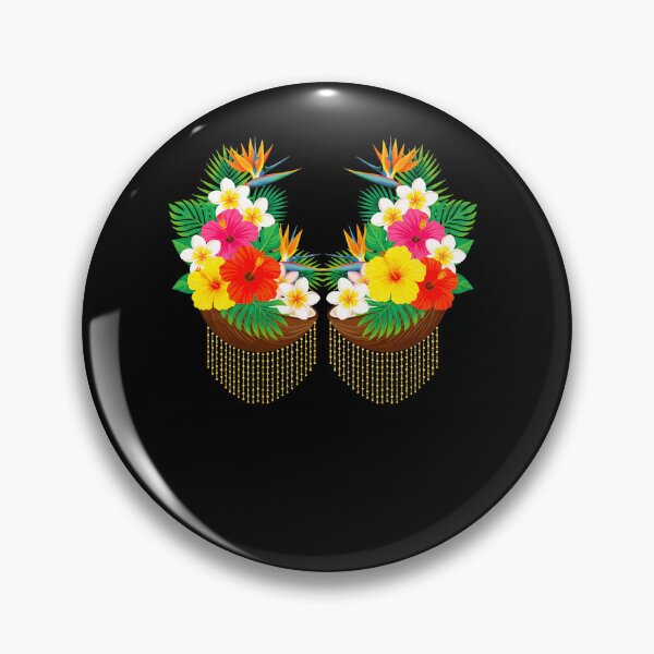 Item preview, Cute Hibiscus Coconut Bra Hawaii Summer Vacation Girls Women designed and sold by Littermin.