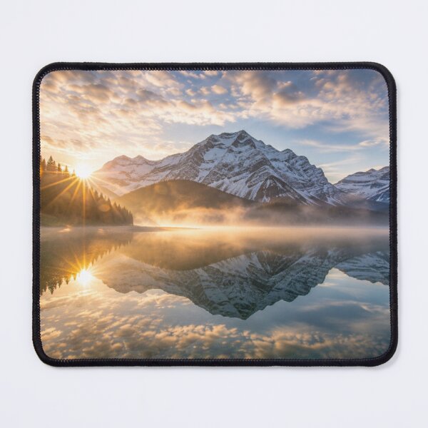 Item preview, Mystical Mountain Lake at Golden Sunrise designed and sold by Pond21.