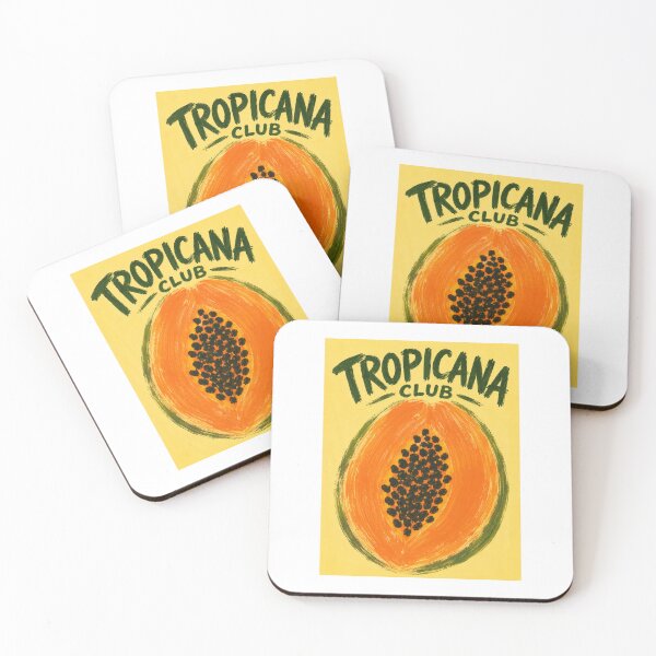 Item preview, Tropicana Club Papaya Tropical Fruit Vintage Design designed and sold by Backsay.