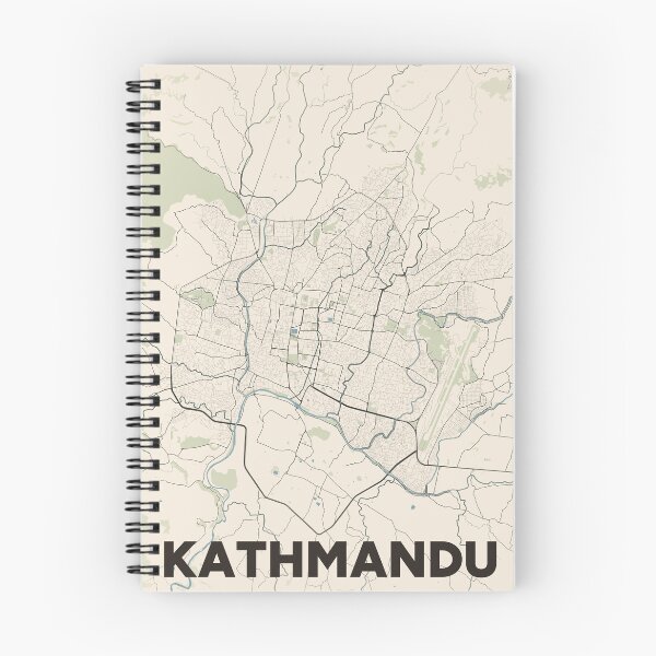 Item preview, Kathmandu Map designed and sold by MapsNerd.