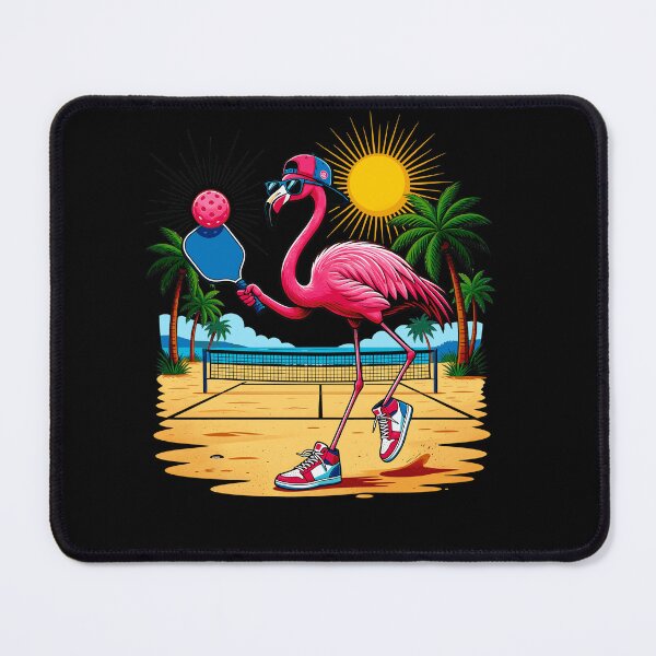 Item preview, Funny Flamingo Pickleball Tropical Beach Palm Trees Summer designed and sold by Littermin.