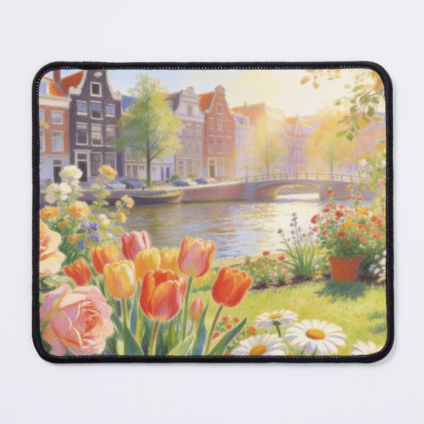 Item preview, Golden Morning Garden by the Amsterdam Waterway designed and sold by BlareBlare.