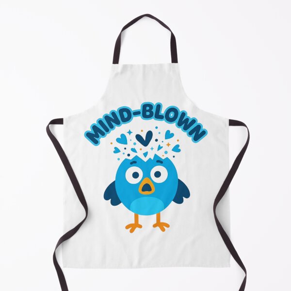 Item preview, Mind-Blown Cute Blue Bird Cartoon designed and sold by RDproject.