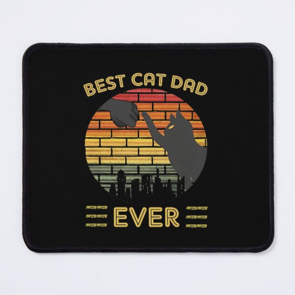 Item preview, BEST CAT DAD EVER Fist Bump Retro Sunset designed and sold by SoyLamderma.