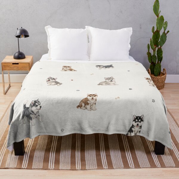 Item preview, Cute Colorful Husky Puppy Pattern | Adorable Siberian Husky Dog Lover Design designed and sold by Inkmatic Studio.