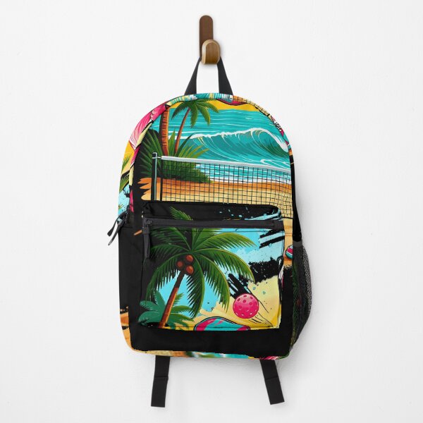 Item preview, Funny Flamingo Pickleball Tropical Beach Palm Trees Summer designed and sold by Littermin.