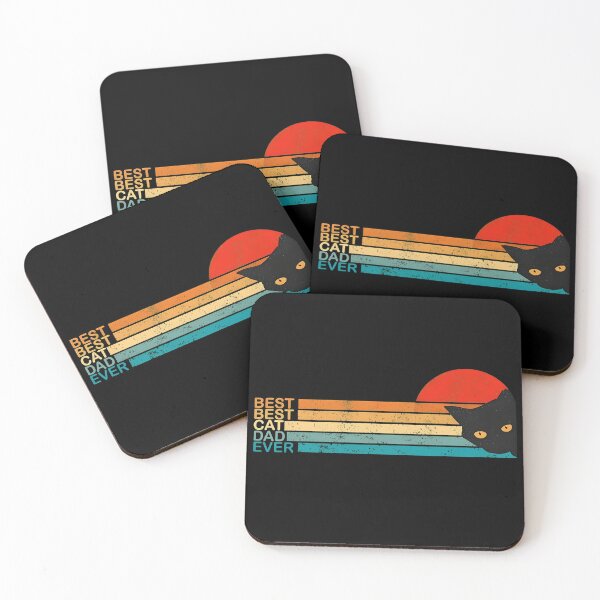 Item preview, Best Cat Dad Ever Retro Sunset designed and sold by SoyLamderma.