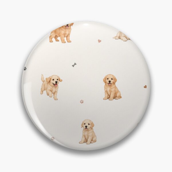 Item preview, Cute Golden Retriever Puppy Pattern | Adorable Golden Dog Lover Design designed and sold by Inkmatic Studio.