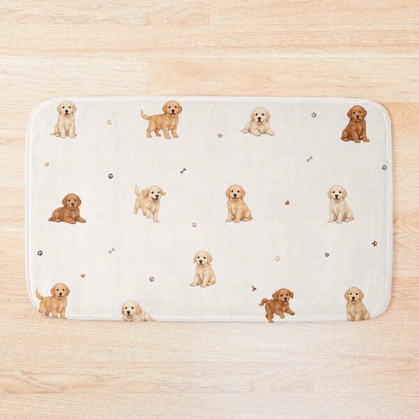 Item preview, Cute Golden Retriever Puppy Pattern | Adorable Golden Dog Lover Design designed and sold by Inkmatic Studio.