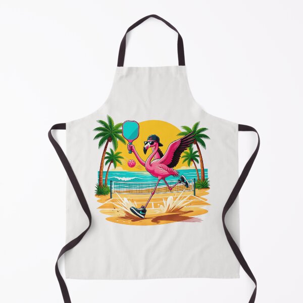 Item preview, Funny Flamingo Pickleball Tropical Beach Palm Trees Summer designed and sold by Littermin.