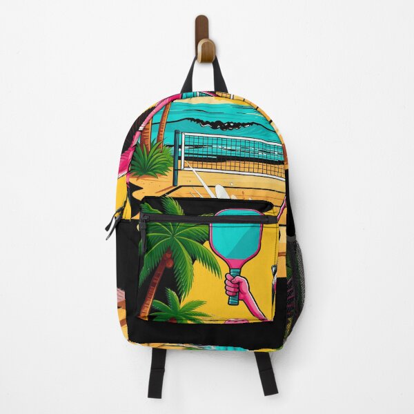 Item preview, Funny Flamingo Pickleball Tropical Beach Palm Trees Summer designed and sold by Littermin.
